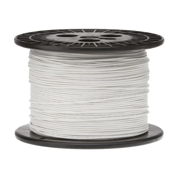 Primary Wire, Hook Up; GPT, 18 AWG, 1C C, White, PVC, Stranded, 60V, 1000 ft.